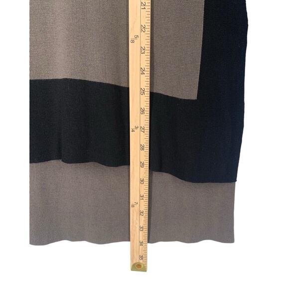 Eileen Fisher Lagenlook Lyocell High-Low Knit Sweater Gray Black Size Small - Picture 5 of 7
